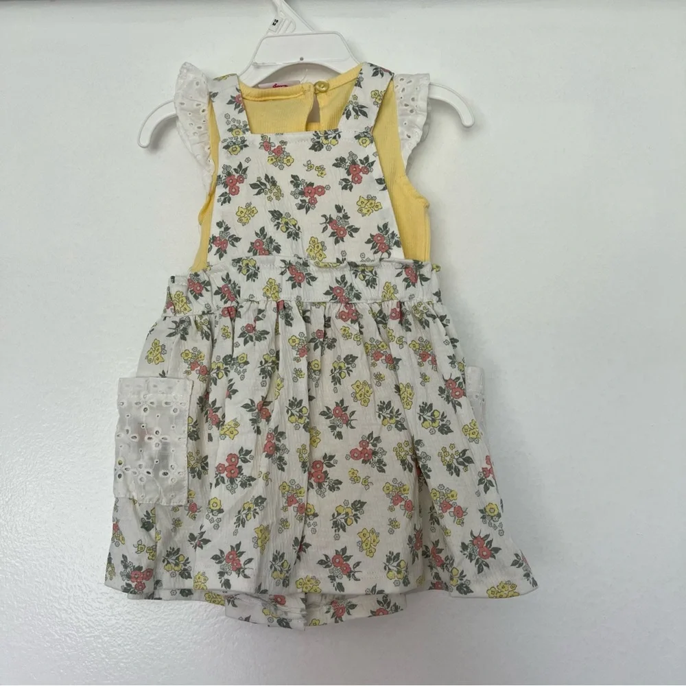 NWT Baby Girl Little Lass 2pc. Floral Dress 18M‎